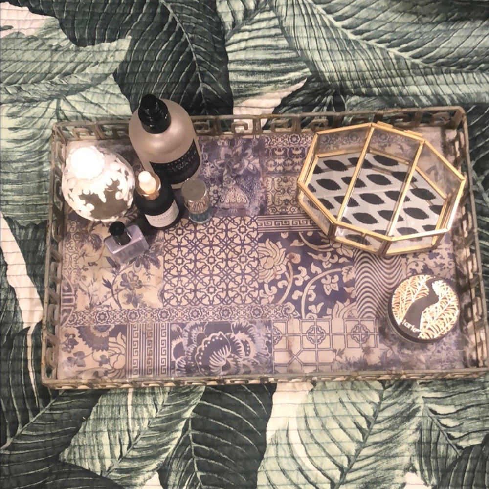 Beautiful metal tray